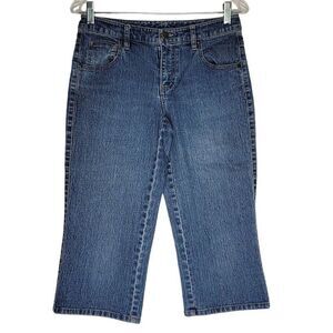 Sonoma Life+Style Petite Capri Jeans 4P Blue Denim 70% Cotton 28x20